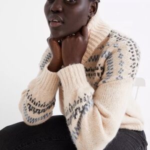 Madewell Fair Isle Turtleneck Sweater